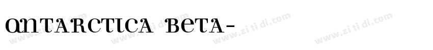 Antarctica beta字体转换